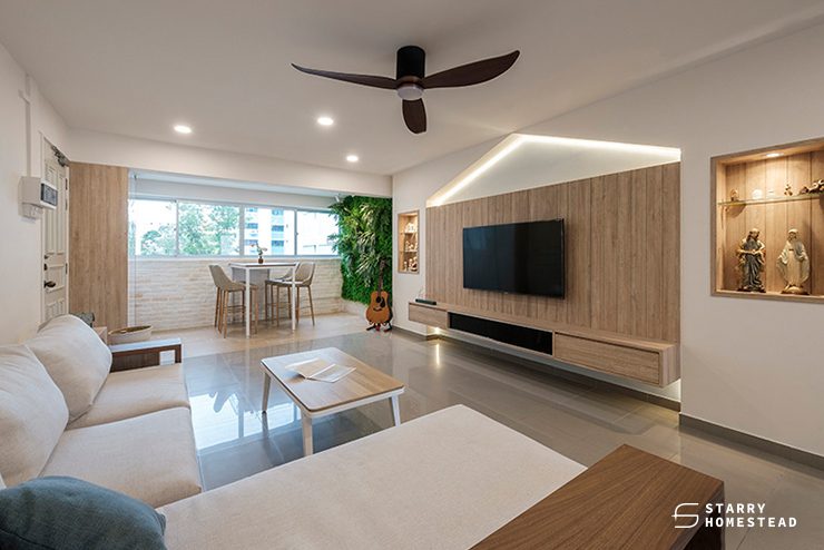beige elements on home interior design
