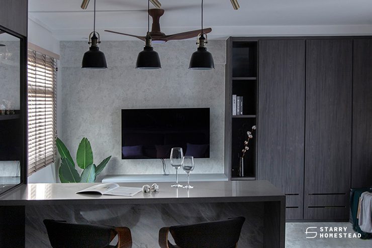 grey elements on home interior design