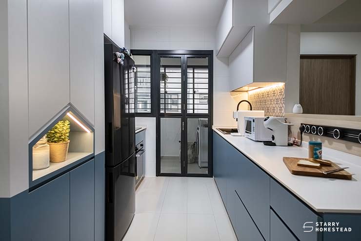 Quartz Kitchen interior design in Singapore