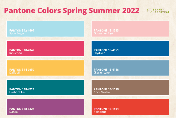 pantone colours spring summer 2022 home designer singapore