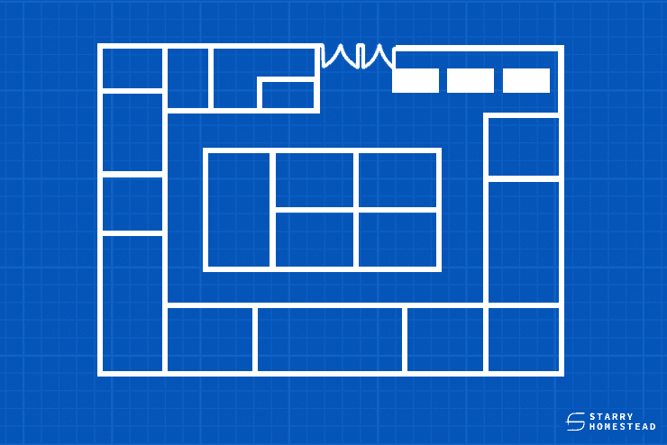 Loop floor plan layout blueprint