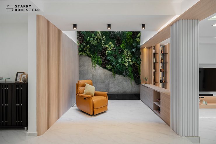dramatic wall-Award Winning Interior Design Singapore