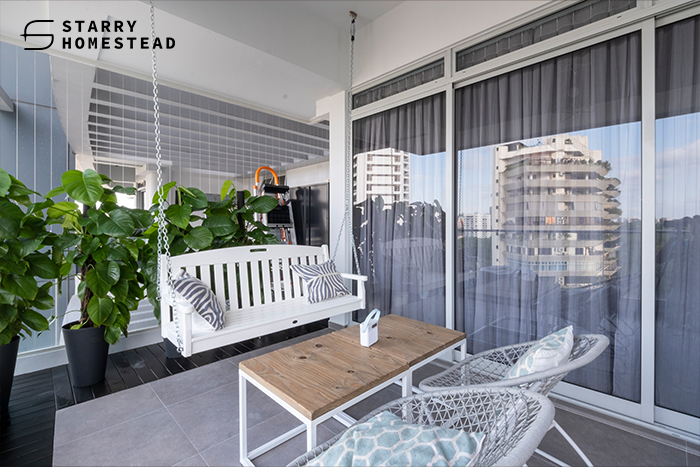 If you have a balcony space, don't leave it out-Singapore Landed House Design