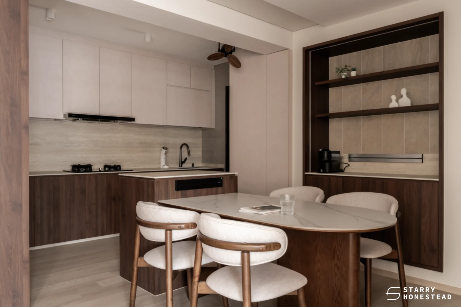 Dining kitchen area done by interior designer