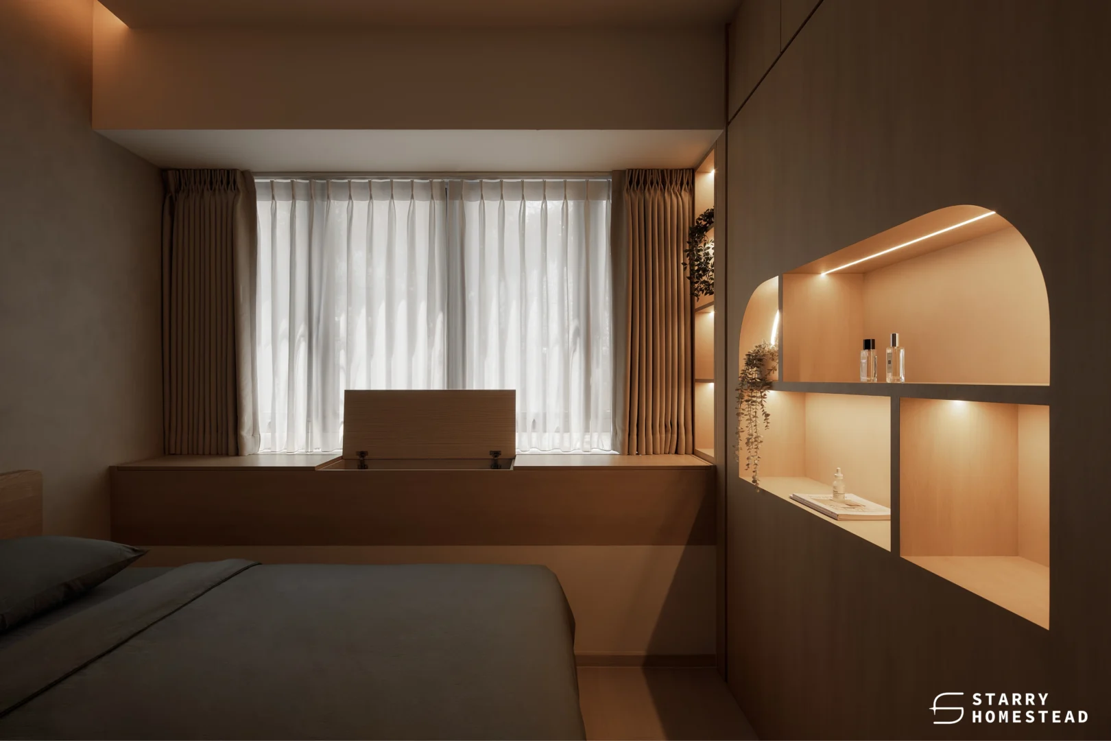 Storage Around the Bed
