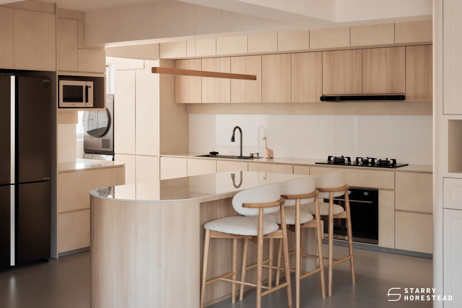 Kitchen island with seating