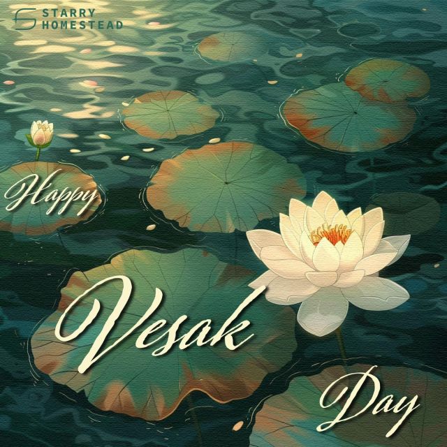 Wishing you a Vesak filled with light, love, and growth! Happy Vesak Day!🪷
#StarryHomestead #HappyVesakDay