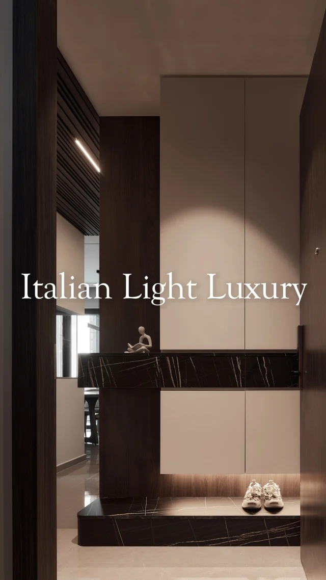 Stepping into luxury, you’re immersed in an atmosphere of refined elegance and exquisite comfort.
-
Parc Clematis // Italian Light Luxury
Designer: Zi Nuo
-
#singapore #renovation #interiordesign #sgreno #sgid #condo #italian #luxury #lightluxury #livingroom #diningarea #bedroom