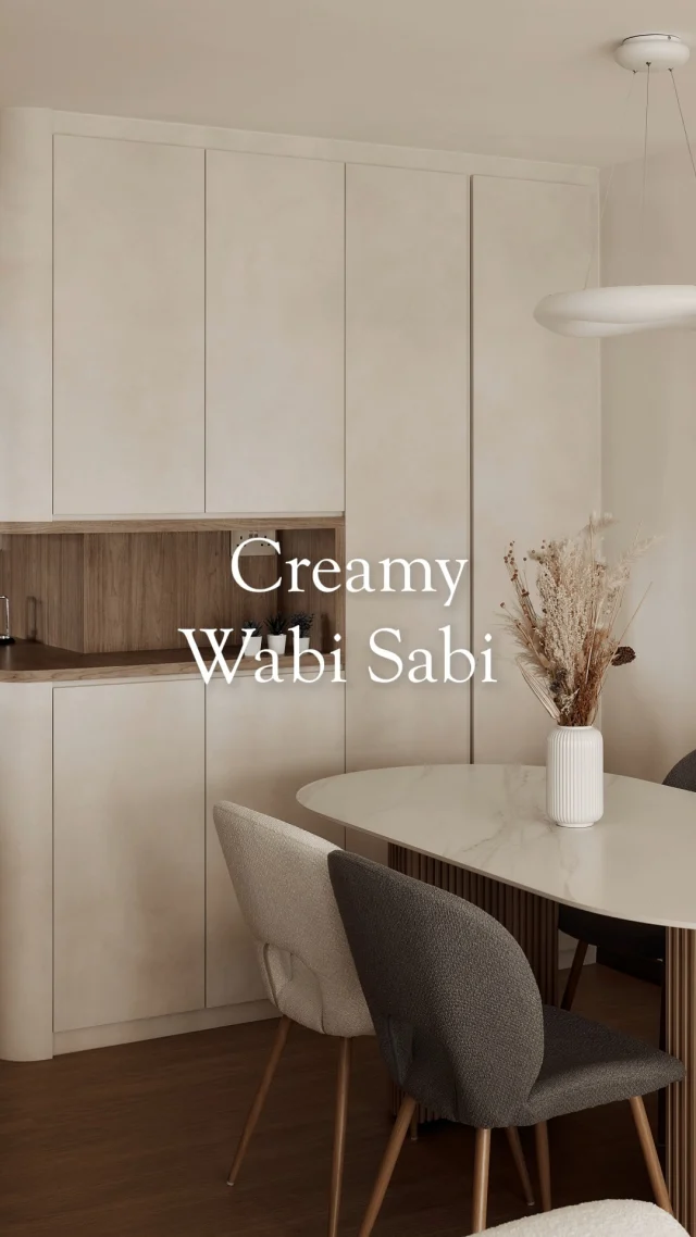 Discover the beauty in imperfection and blend in creamy tones to evoke a sense of serene aesthetics and peacefulness.
-
Tampines GreenGem // Creamy Wabi Sabi
Designer: Roy
-
#Starryhomestead #singapore #renovation #interiordesign #sgreno #sgid #bto #hdb #condo #wabisabi #creamy #livingroom #bedroom  #bathroomdesign #inspiration