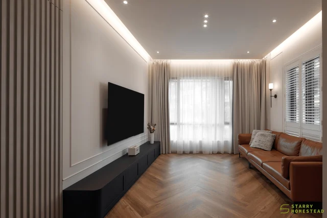 Modern French style — sophisticated, elegant, and effortlessly charming. Warm, natural, collected yet organic. It’s timeless!
-
Maplewoods // Modern French
Designer: Zi Nuo
-
#starryhomestead #singapore #renovation #interiordesign #qanvast #homematch #hometrust #sghomedecor #interiordesigninspo #sgreno #sgid #sghome #hdb #bto #resale #condo #modern #french #livingroom #studyarea