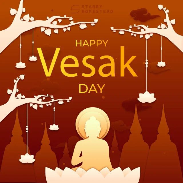 Wishing you a Vesak filled with light, love, and growth!
Happy Vesak Day!

#StarryHometead #HappyVesakDay