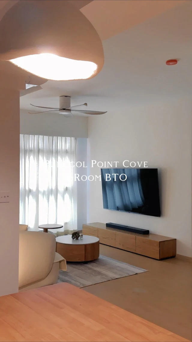 Creamy tones bring a gentle visual charm, while the Muji-style adds warmth and comfort to the space.
-
Punggol Point Cove // Creamy Muji 
Designer: Ying Xing
-
#starryhomestead #singapore #renovation #interiordesign #sgreno #sgid #qanvast #hometrust #homematch #condo #bto #hdb #creamy #muji #creamtones  #livingroom #bedroom #diningarea #kitchen #bathroom #punggol #PunggolPointCove