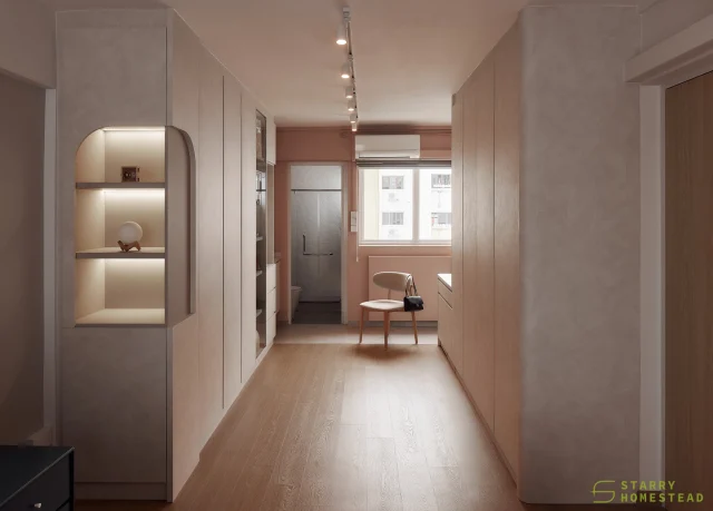 Make the space your beauty haven and indulge in stylish, functional living.
-
697 Hougang // Japandi
Designer: Shirley
-
#starryhomestead #singapore #renovation #interiordesign #qanvast #homematch #hometrust #sghomedecor #interiordesigninspo #sgreno #sgid #sghome #hdb #bto #condo #landed #modern #japandi #scandinavian #bedroom
