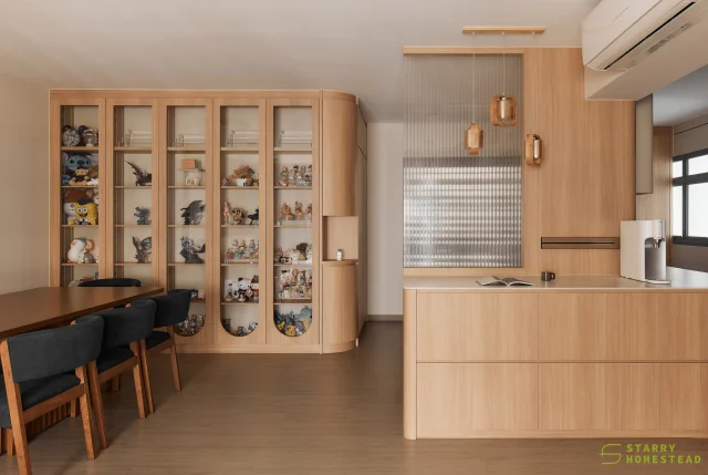 Give Muji a hug. Clean lines, warm wood, and serene Japanese simplicity in every corner. 
-
Parc Clover @ Tengah // Muji
Designer: Christine
-
#starryhomestead #singapore #renovation #interiordesign #qanvast #homematch #hometrust #sghomedecor #interiordesigninspo #sgreno #sgid #sghome #hdb #bto #condo #landed #modern #muji #scandinavian #carpentry #display #entrance #drypantry #kitchen