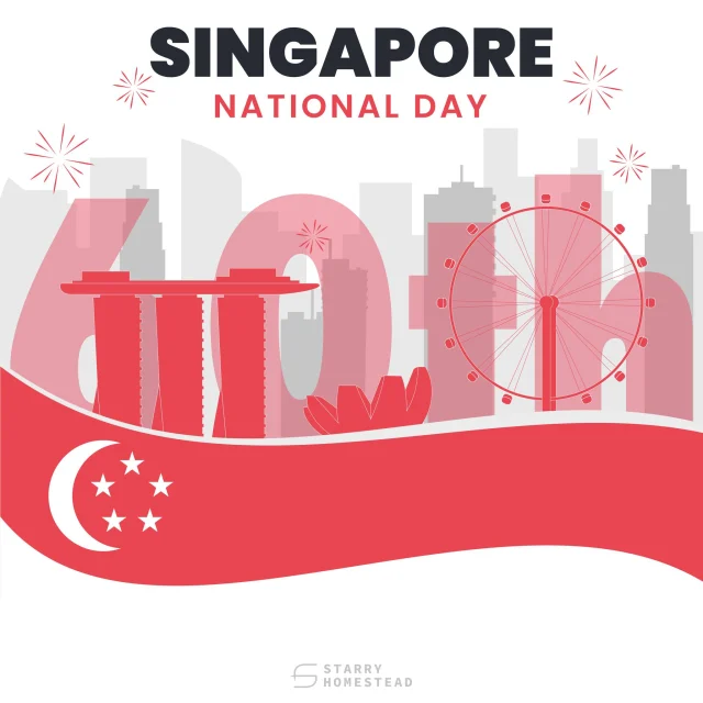 Happy 60th Birthday, Singapore! 🇸🇬
Grateful for the past, excited for the future! Together, we shine brighter! 

#StarryHomestead #Singapore #SG60