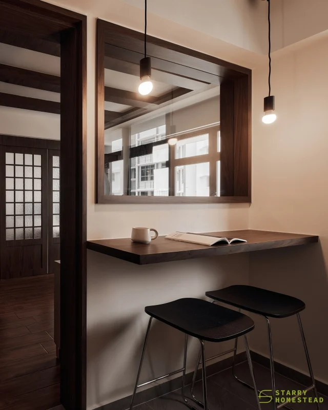 Not just a kitchen. With light, it is a moment!
-
Canberra Vista // Retro Japandi
Designer: Xin Yee
-
#starryhomestead #singapore #renovation #interiordesign #qanvast #homematch #hometrust #sghomedecor #interiordesigninspo #sgreno #sgid #sghome #hdb #bto #condo #landed #modern #scandinavian #retro #japandi #livingroom #diningarea