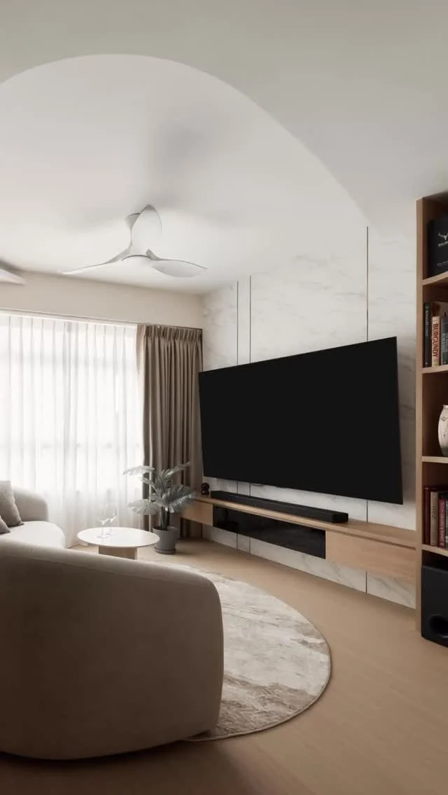 A new standard of luxury - natural, minimal Nordic.
-
Sun Breeze // Nordic Luxury
Designer: Darien & Xiao Min
-
#starryhomestead #singapore #renovation #interiordesign #qanvast #homematch #hometrust #sghomedecor #interiordesigninspo #sgreno #sgid #sghome #hdb #bto #condo #landed #modern #scandinavian #luxury #livingroom #pantry #kitchen #bedroom #bathroom