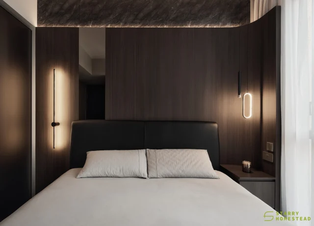 Rest starts here — in a cosy bedroom designed to soothe the soul.
-
Pullman Residences // Metropolitan Luxury
Designer: Christine
-
#starryhomestead #singapore #renovation #interiordesign #qanvast #homematch #hometrust #sghomedecor #interiordesigninspo #sgreno #sgid #sghome #hdb #bto #condo #landed #commercial #scandinavian #modern #luxury #bedroom
