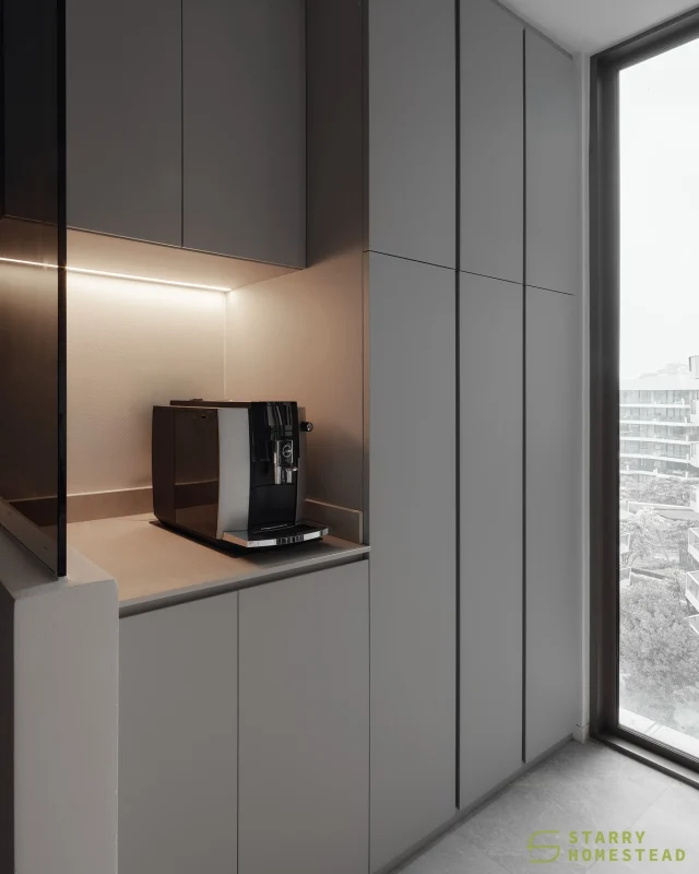 Where clean lines meet functional beauty — sleek surfaces, smart storage, and thoughtful layout come together to create a space that’s both practical and effortlessly stylish.
-
The Reef At King's Dock // Modern Scandinavian
Designer: Nixon
-
#starryhomestead #singapore #renovation #interiordesign #qanvast #homematch #hometrust #sghomedecor #interiordesigninspo #sgreno #sgid #sghome #hdb #bto #condo #landed #commercial #scandinavian #modern #minimalist #contemporary #kitchen #cabinet