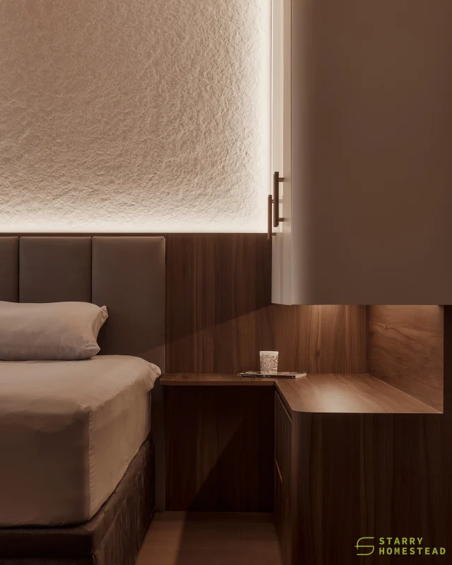 More than just cosy, it is about thoughtful design that seamlessly blends everyday living with elevated comfort and timeless style.
-
Penrose // Modern Contemporary
Designer: Callie
-
#starryhomestead #singapore #renovation #interiordesign #qanvast #homematch #hometrust #sghomedecor #interiordesigninspo #sgreno #sgid #sghome #hdb #bto #condo #landed #commercial #modern #comtemporary #luxury #bedroom
