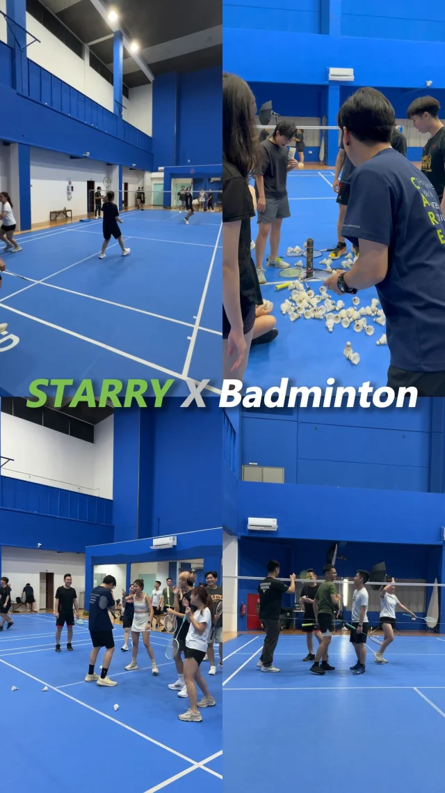 Smash, sweat, and team spirit! 🏸💥

#StarryTeamBuilding