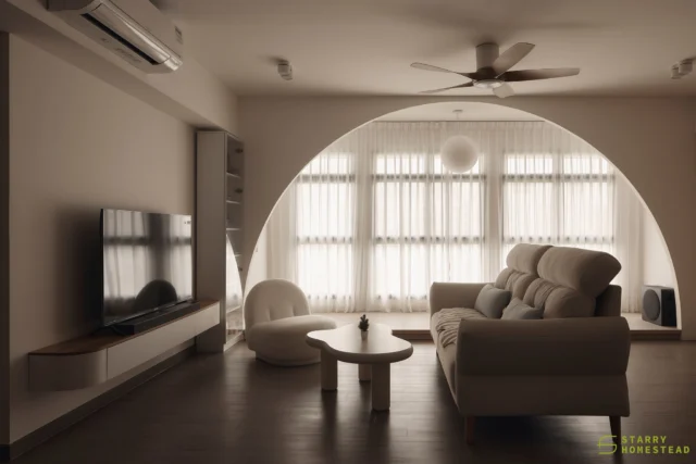 Feel the vibe. Take a break. Sip a coffee. Relax and enjoy the moment.
-
Parc Clover @ Tengah // Modern Scandinavian
Designer: Chloe
-
#singapore #renovation #interiordesign #sgreno #sgid #sghome #hdb #bto #condo #landed #commercial #scandinavian #modern #livingroom #restingarea #curved