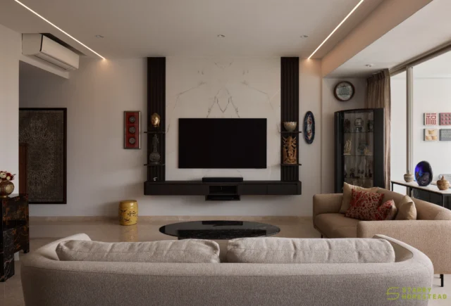 The living room always reflects a person’s lifestyle. The space carries a rich Chinese vintage charm, where classic decorative pieces are set against a modern interior, creating a refined and timeless contrast.
-
The Metropolitan // Modern Contemporary
Designer: Aaron
-
#starryhomestead #singapore #renovation #interiordesign #qanvast #homematch #hometrust #sghomedecor #singaporeinteriordesign #interiordesigninspo #sginterior #sgreno #sgid #sghome #hdbdesign #btodesign #condodesign #landed #commercial #modern #comtemporary #oriental